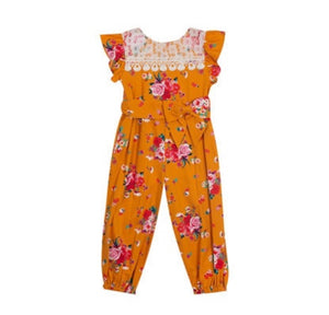 GIRLS FLOWER ROMPER