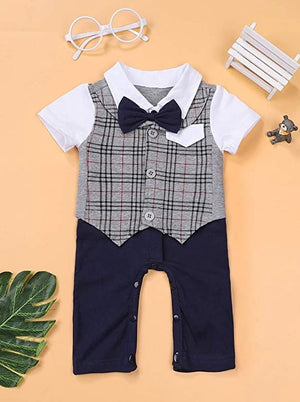 BABY BOY OUTFIT WITH BOW TIE