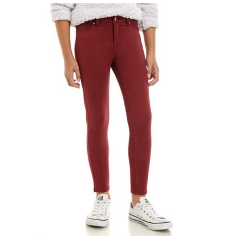 GIRLS SKINNY COLORED JEANS